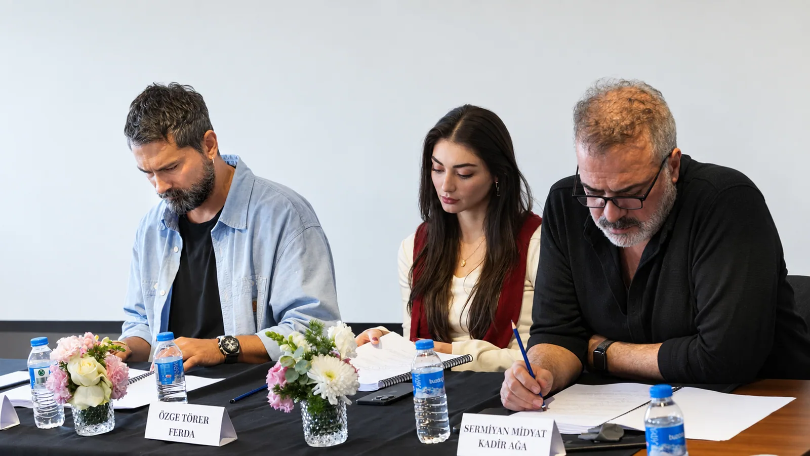 مسلسل «البئر المظلم» — طاقم العمل في القراءة الأولى